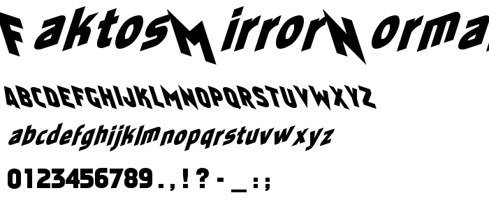 Faktos Mirror Normal font